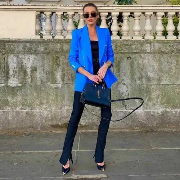 Zara Jackets Coats Zara Double Breasted Balmain Style Blazer